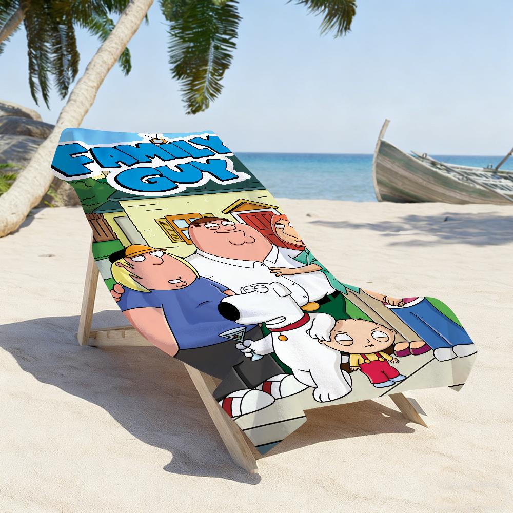 Cartoon F-Family G-Guy Towel Soft Pool Gift For Travel Gym Shower Camping Quick Dry Sports Large Beach Towels