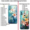 Case for Motorola Moto G50 G53 G30 G60s G51 G73 G52 Edge 20 Pro 30 Lite G71 G32 G22 Edge40 Phone Cover Simple Flower