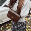 This Year, the Popular Retro Niche Soft Leather Square Bag 2025 New Fashion Versatile Casual Shoulder Messenger Bag