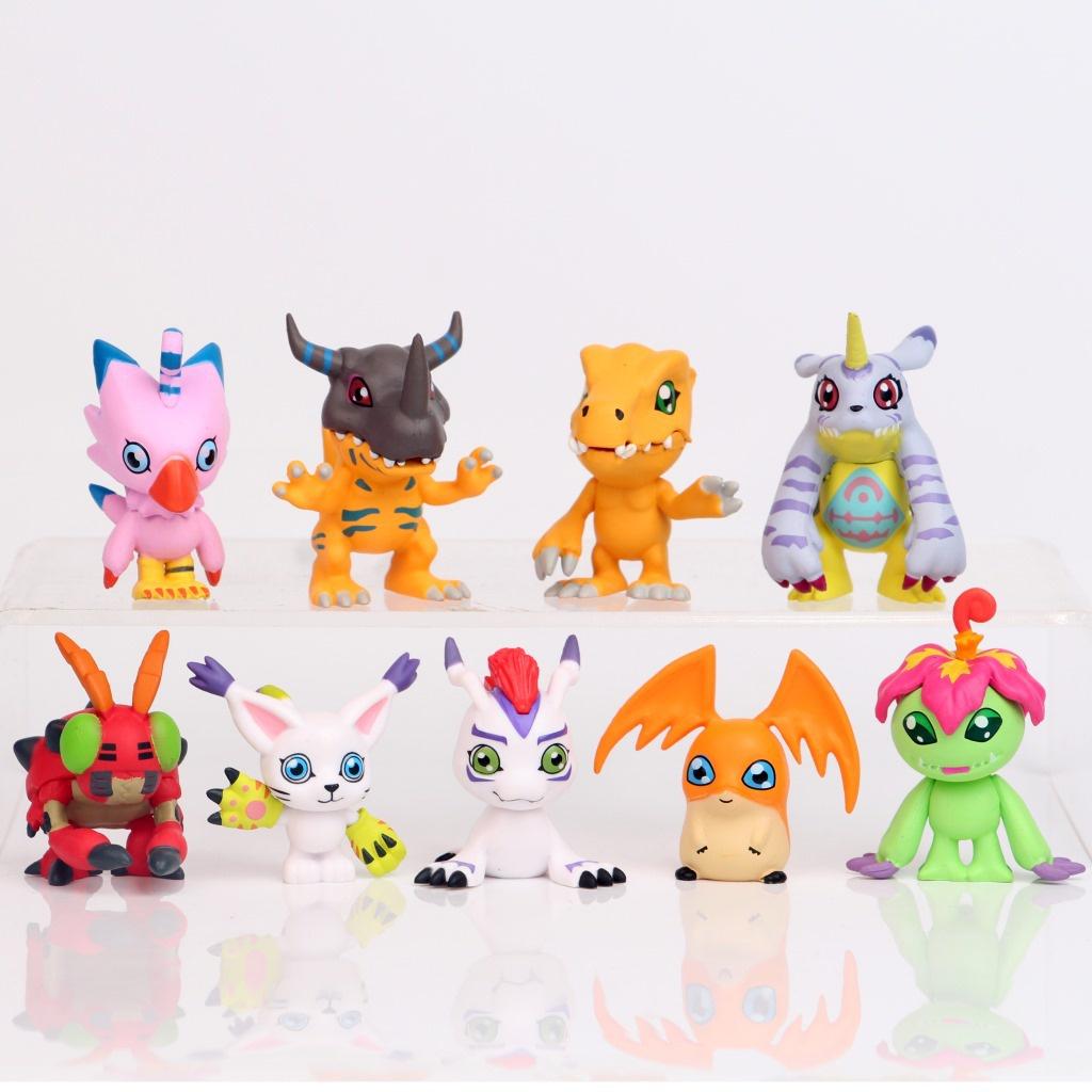 

Adventure 9pcsset Digimon Figures Toys Cake Toppers Kids Xmas Gifts Collectible