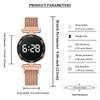 Luxury LED Watch Women Magnetic Bracelet Watches Rose Gold Digital Dress Quartz Women's Watches Ladies Clock Relogio Feminino