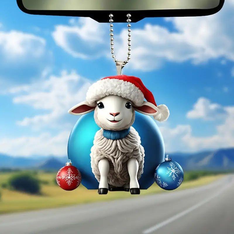 Car Acrylic Delightful Ornament Cute Christmas Tree Decoration For Home Auto And