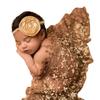 Unique Lace Embroidery Newborn Photography Props Soft Wrapping Cloth Photoshoots Baby Girls Photo Shoot Accessories