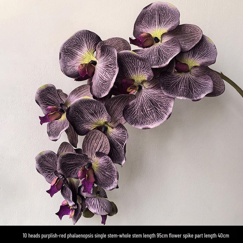 Light Luxury Phalaenopsis Artificial Floral Arrangement for Dining Table Decoration