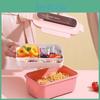 Box Doublelayer Lunch 1500ml For Kids Compartment Leakproof Microwaveable Sealed Bento Lunchbox Portable Food Storage Container