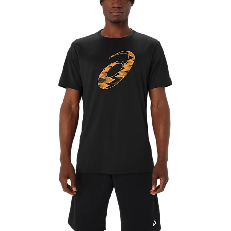 Asics Soft And Comfortable Casual Sports Short Sleeve T-Shirt Men Tops Black 2031E615-001