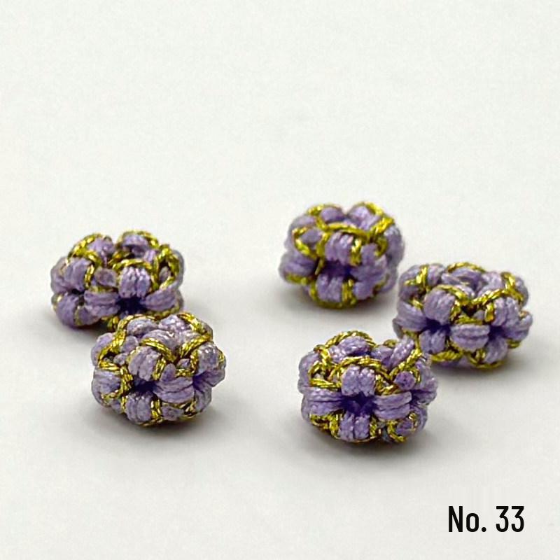 Peach Blossom Gold Hand-woven Necklace Spacer Beads & DIY Bracelet Knot Accessories