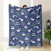 Cute Panda and Bamboo Pattern Warm Quilt- Flannel Blanket for Bedroom, Living Room, Sofa, and Nap.