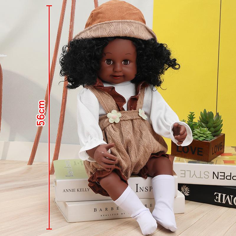 56cm Reborn Simulation Barbie Baby Doll Gift Set - Soft Gel Toy for Girls