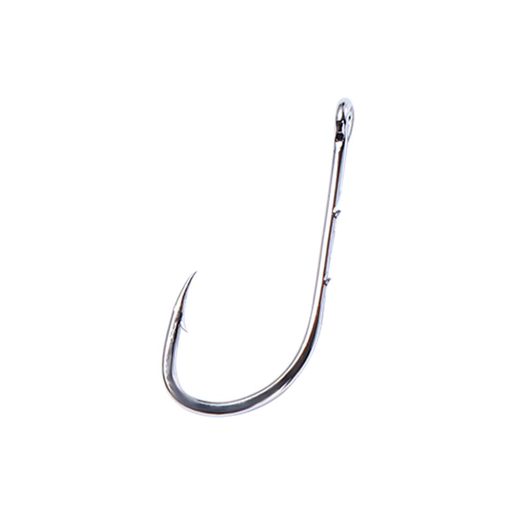 Long Handle Offset Narrow Bait Hook Long Shank Fishing Hook High Carbon Steel Barbed Fishhook