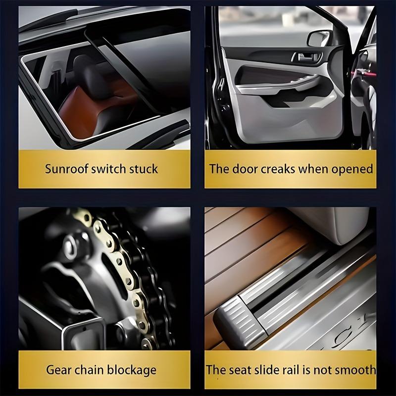 High-Performance Car Interior Lubricant Paste: Non-Sticky White Grease for Door Rails/Sunroofs/Hinges & Bike Chains