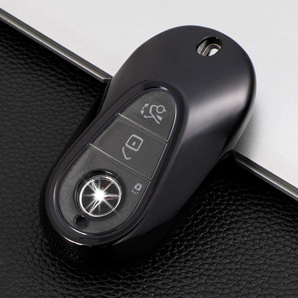 For Mercedes Car Key Case for S Class S450 Premium Leather Key Cover Protector