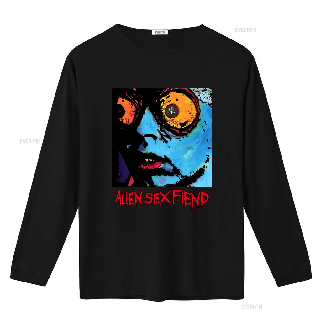 Alien Sex Fiend Band T Shirt Black All Sizes S 5XL Unique Art Print Design Perfect for Rock Fans TA4489 Vintage Washed