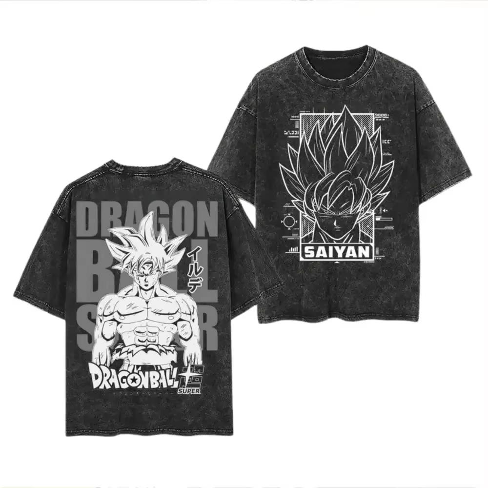 

Japanese Anime Jujutsu Kaisen T Shirt Gojo Satoru Gothic Yk Washed Tshirt Men Clothing Summer Short Sleeve Cotton Tees Tops M