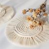 Cotton Braid Cup Coaster Coffee Coasters Tea Coaster Coasters for Glasses Coaster Set Sublimation Blanks Coffee Tables Decor