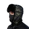 Unisex Winter Outdoor Plush Warm Lei Feng Hat With Earflaps Windproof Mask Camouflage Pilot Motorcycle Cycling Cap For Men Women