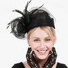 Fascinator Rétro en Fil de Filet à Plumes pour Tea Party & Courses Hippiques Kentucky Derby