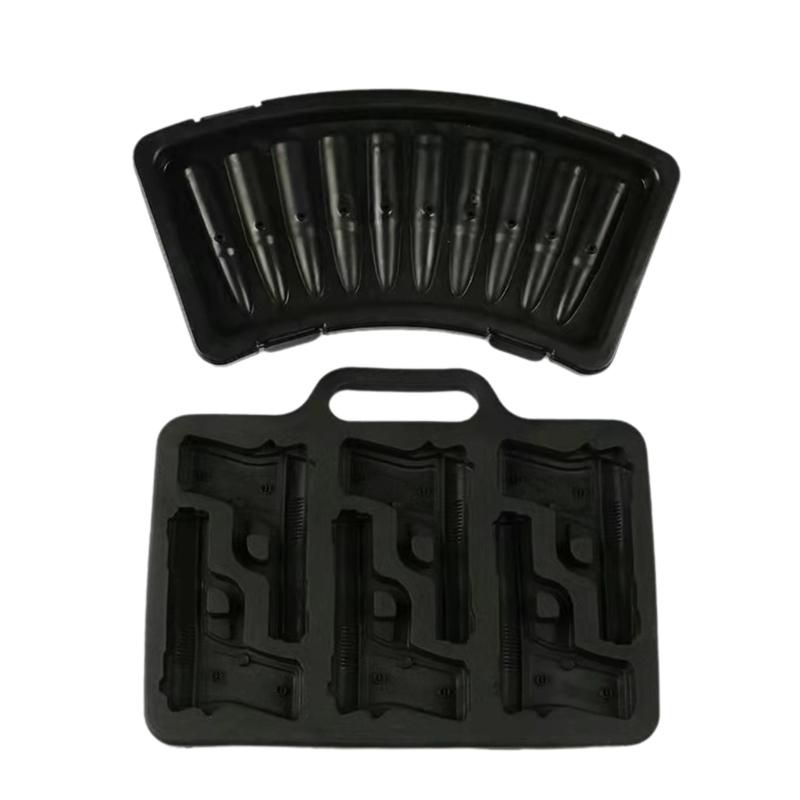 Innovative Ice Maker Flexible Ice Cube Molds Handgun/Slug Shape SiIicone Ice Cube Tray SiIicone Ice Cube Maker for Ice