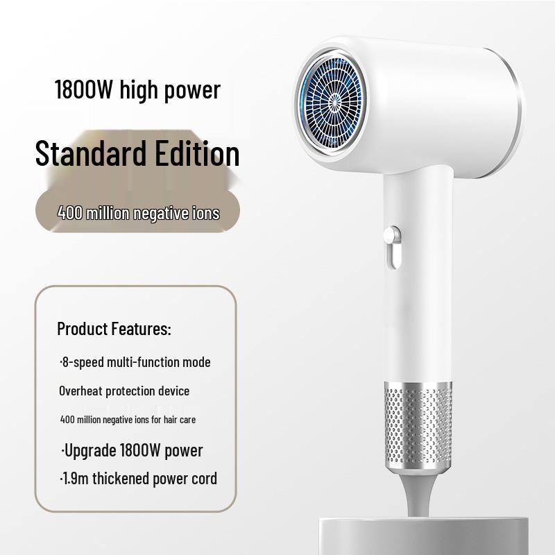 Silent High-Speed Negative Ion Hair Dryer for Home and Dorm Use