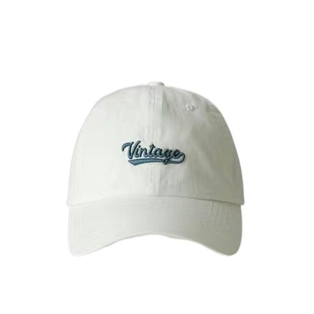 Cotton Outdoor Sun Hat Sun Protection Peaked Cap Adjustable Embroidery Letter Baseball Cap  Sports