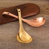 Thickened Pure Brass Serving Spoon Soup Spoon Spoon Kitchen Commercial Utility Spoon Long-handled Rice Spoon Serving Rice Spoon Large Yellow