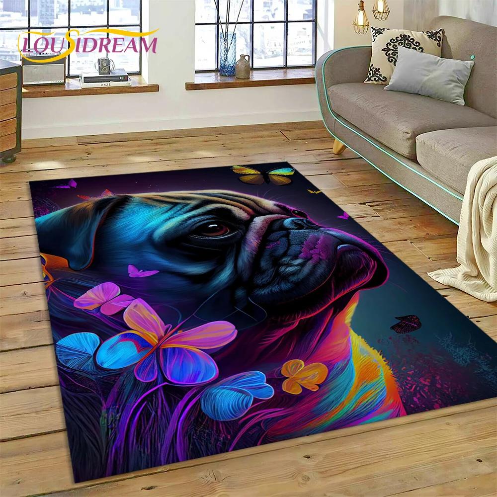 Słodki pies kreskówka Samoye, Chihuahua, Koki pomorski Husky dywan dywan dla domu salon sypialnia Sofa wycieraczka wystrój, dziecko antypoślizgowe