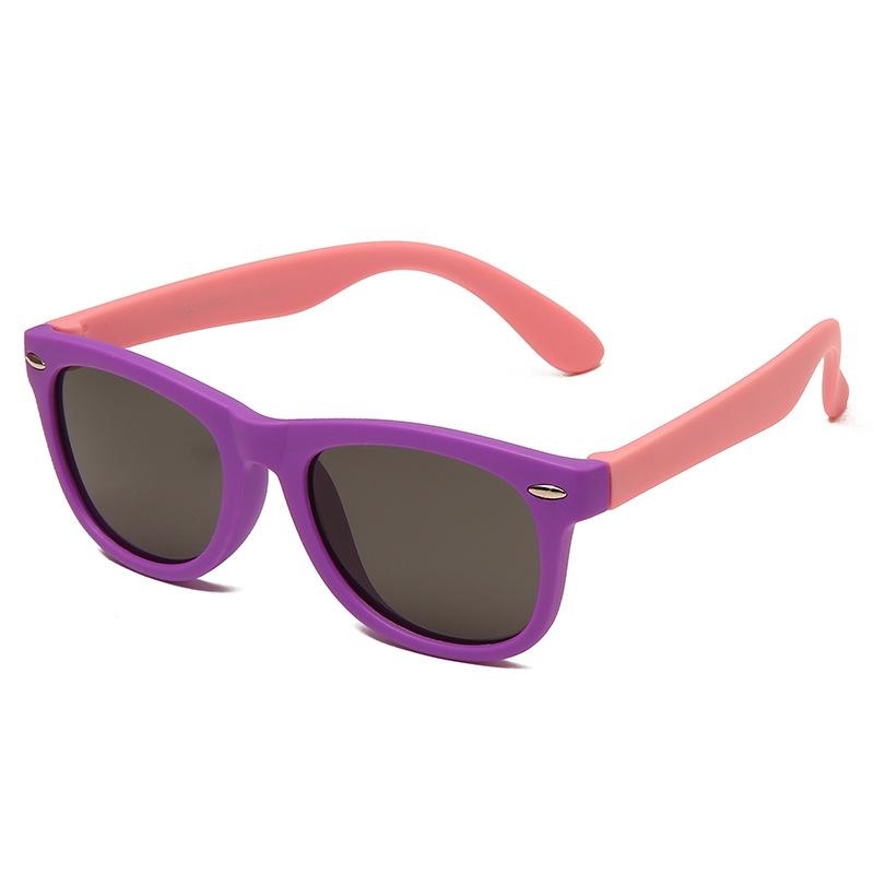 Internet-Famous Kids Sunglasses Trendy Color-Block Design Uv Protection Versatile Sunshades For Boys And Girls 802