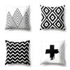 Polyester Pillow Case Geometric Decoration Home Petal Strip Printed Cushion Cover Bedside Cushion Cover Waist Cushion Cover