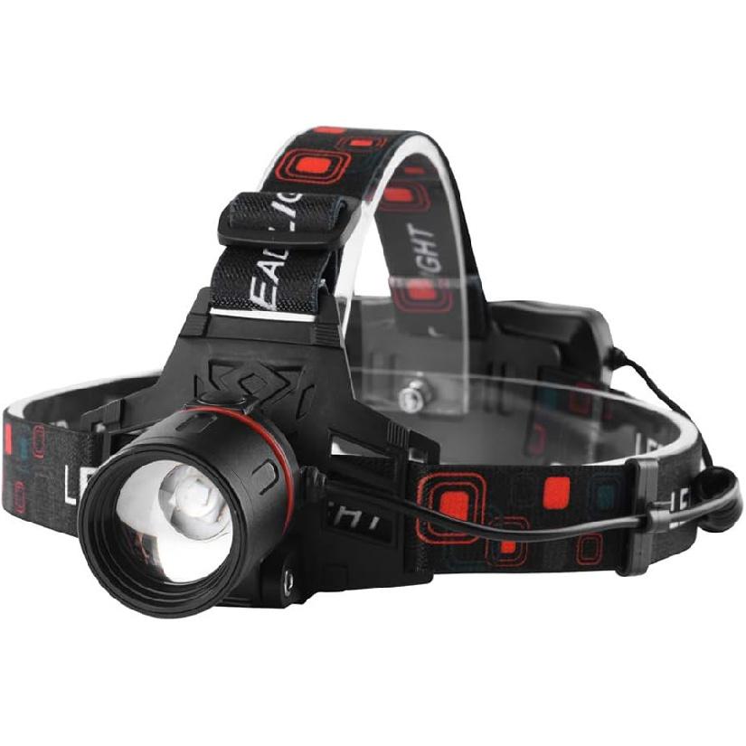 Hunting Headlamp Red Light Rechargeable, 1000 Lumens Red LED Head Light Zoomable Red Light Headlamp Waterproof 3 Modes for Coon Hog Coyote Varmint