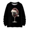 Women's Casual Long Sleeve Woolen Christmas Sweatshirt Fall  Vacation Long Sleeve Pullover