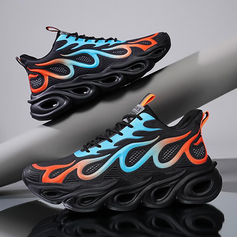 2025 Autumn New European Station Ins Trendy Shoes Blade Large Size 46 Men's Shoes Casual Platform Sports Shoes