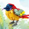 Mini Cartoon Vogel Bausatz - Pfau, Kranich, Krähe, Möwe, Pirol, Tragbares MINT-Lernspielzeug für Reisen & Heimspiel