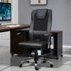 Office Chair Swivel Chair Height-Adjustable Executive Chair Desk Chair Ergonomic PU Black 66 X 73 X 108-118 Cm