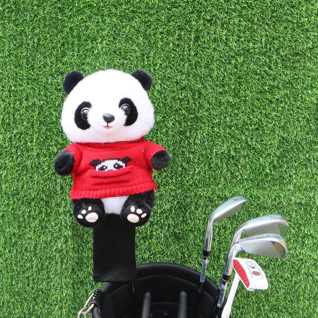 Huse Drăguțe Panda pentru Capul Clubului de Golf Huse Amuzante din Pluș cu Animale pentru Protecție Driver/Fairway Accesorii Golf