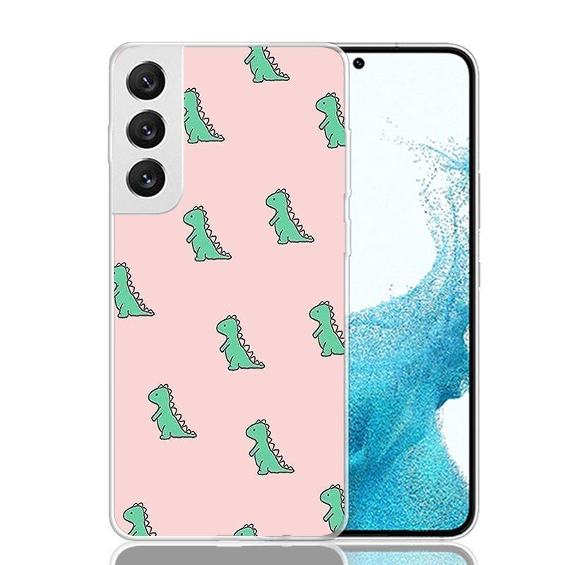 Cute Cartoon Dinosaur Baby Phone Case For Samsung Galaxy S26 S25 Edge S24 S23 FE S22 Ultra S21 Plus S20 + Fundas Cover Coque Gal