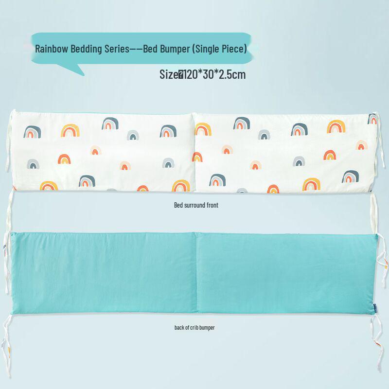2024 Cotton Baby Bedding Set - Anti-Collision & Anti-Fall Bed Bumper for All Seasons