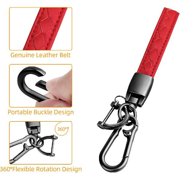 Sindeda For Honda Key Fob Cover With Leather Keychain,Soft TPU Full Cover Protection,Key Fob Case Compatible Honda Accord Civic CRV Pilot Odyssey