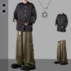 Men's Chinese National Style Long Sleeve Set: Spring/Autumn Pan Buckle Jacket - Versatile Fashion