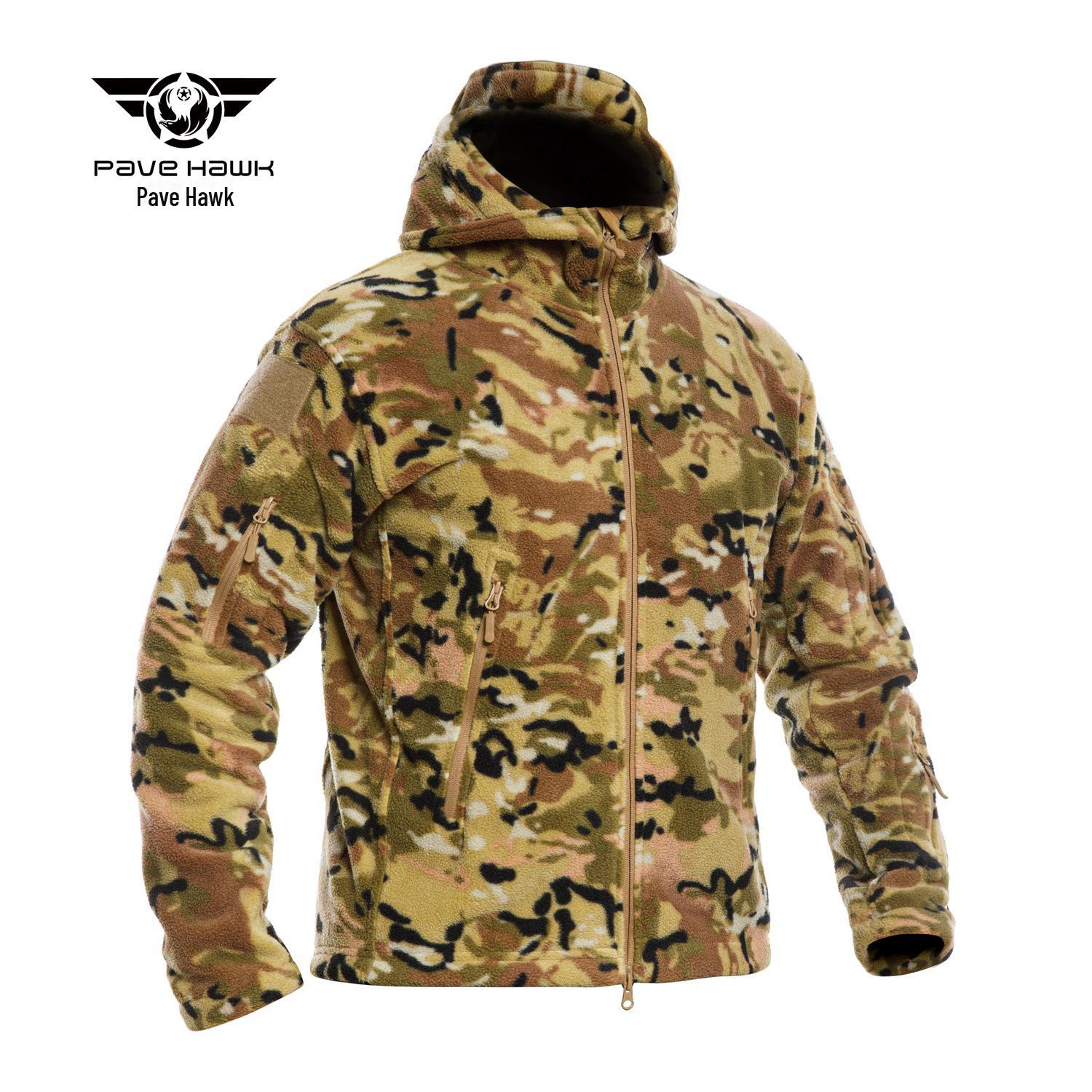 Pave Hawk TAD Outdoor Tactical утолщенная флисовая куртка Soft Shell M