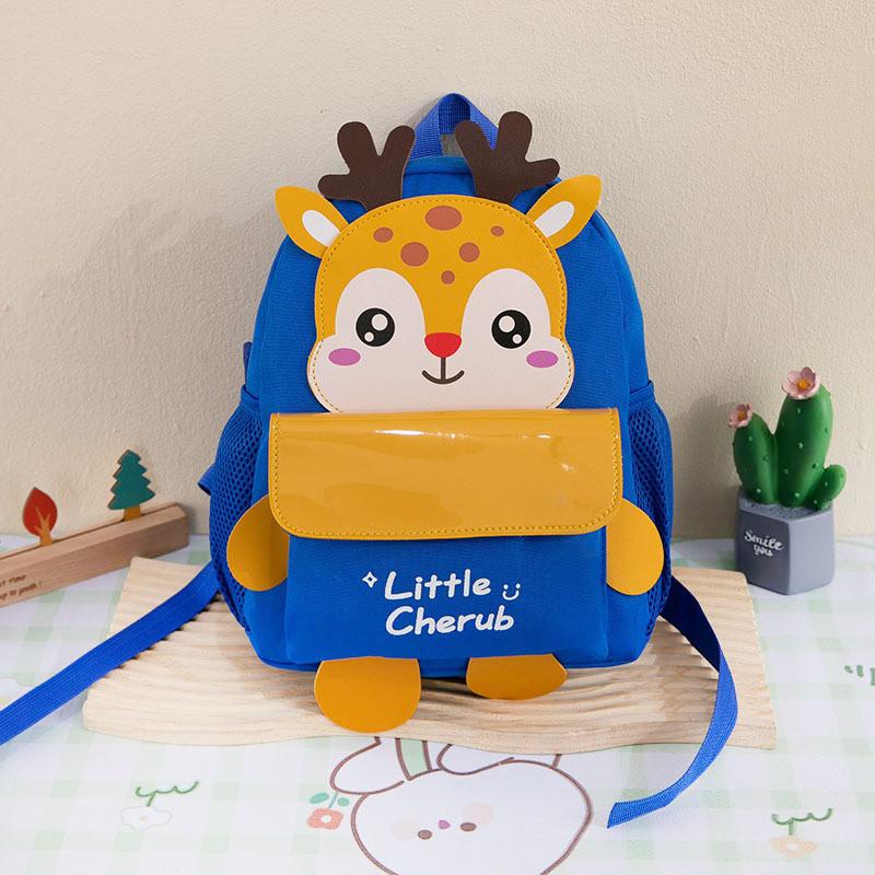 Adorable Cartoon Kids Backpack Lightweight Durable Oxford Fabric School Bag