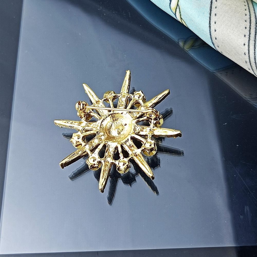 Amas Oktagonaler Stern Anstecknadel Damen Blendfreier Pin Koreanische Edition Anzug Trendiges Personalisiertes Brustblumen-Accessoire
