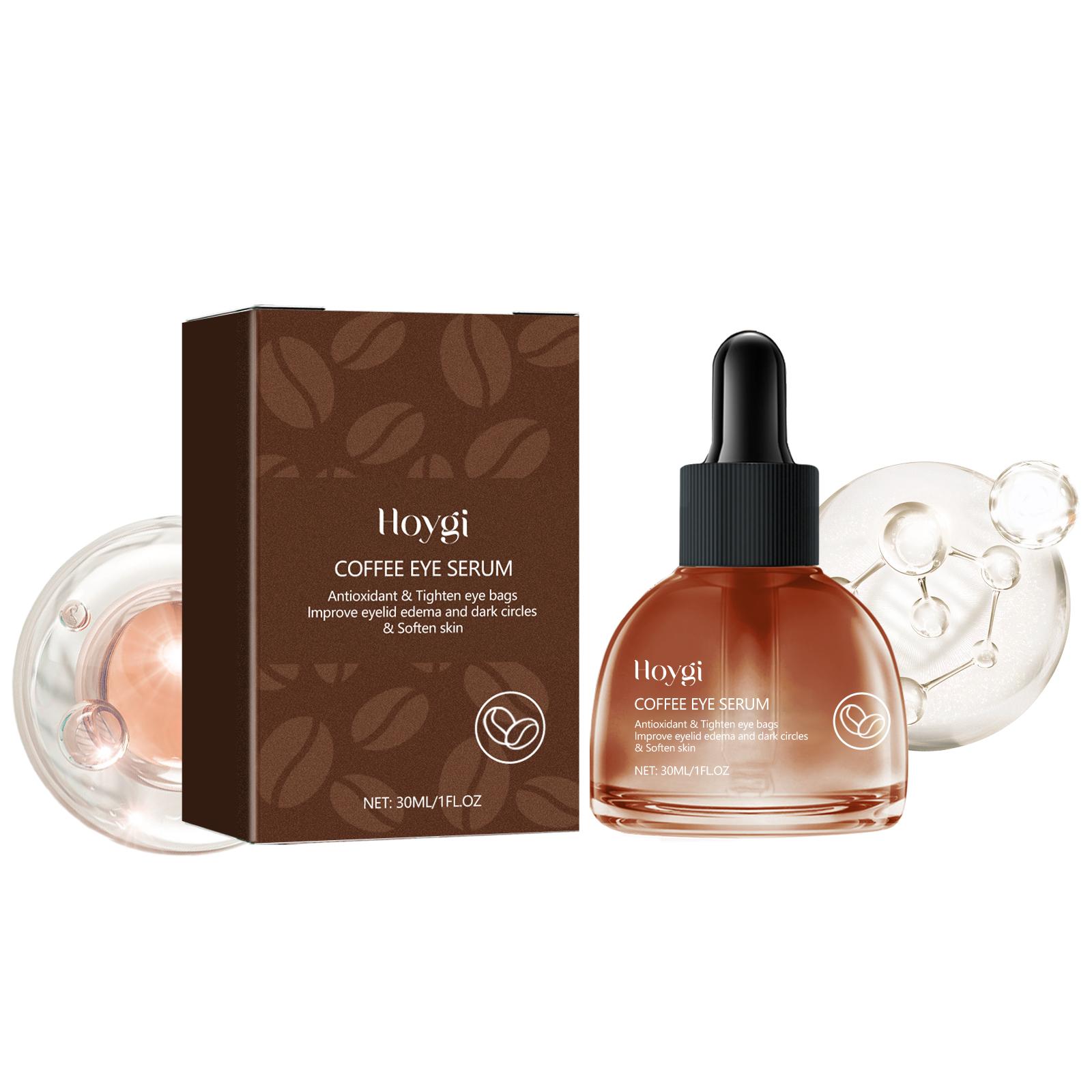 Hoygi Coffee Eye Essence – reduces dark circles, wrinkles, moisturizes, firms, and hydrates the eyes for comprehensive eye care