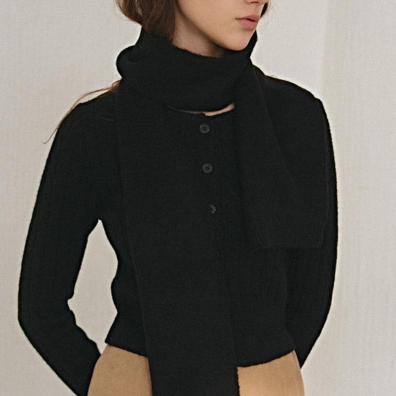 YAN13 MINIMAL SOFT MUFFLER_BLACK