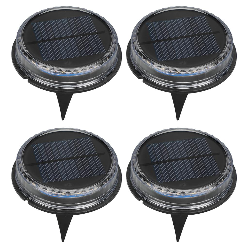 Solar Lawn Light IP65 Waterproof Solar Ground Light for Yard Deck Patio Pathway Walkway Warm Light