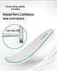 Men's 6cm Height-Increasing Breathable White Leather Sneakers