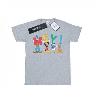 Mens Mickey Mouse Friends Hey T-Shirt