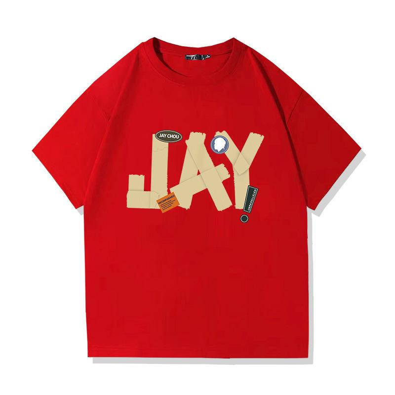 Men's Cotton Short-sleeved Fashion Printed Top Loose T-Shirts Men’s