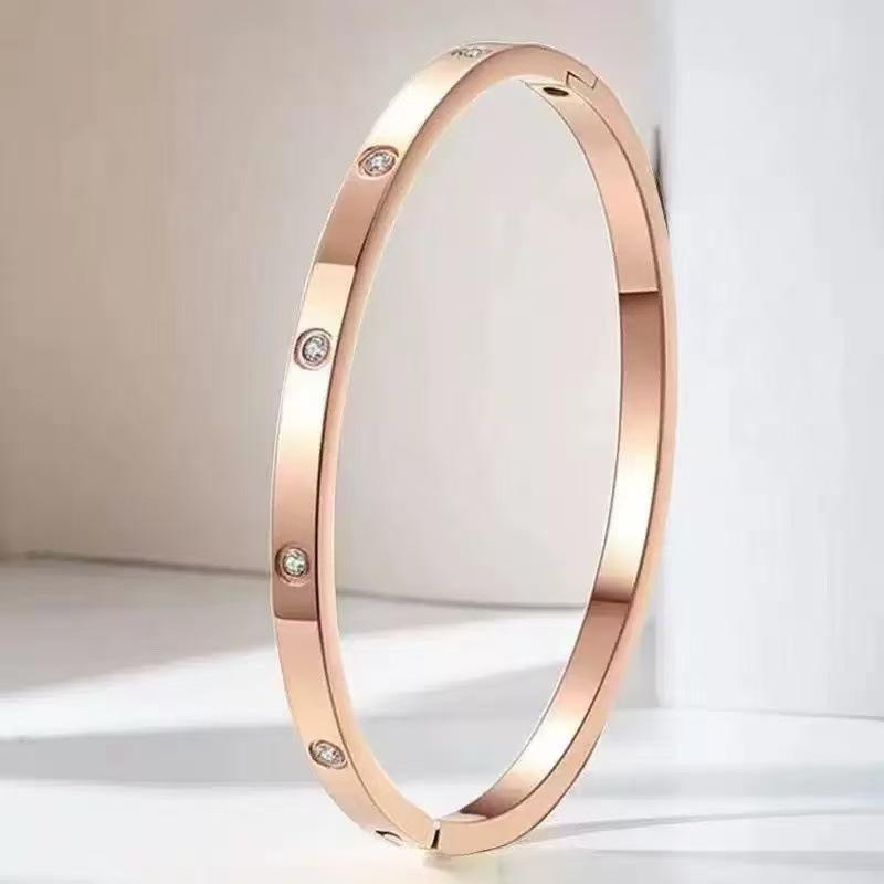 Bracelet Girls Niche Titanium Steel Jewelry Premium Sense Ins Wind Nail Opening Jewelry