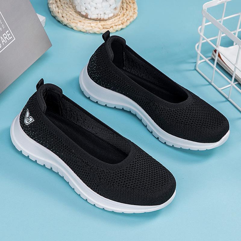 Fashion Casual Breathable Flat Shoes for Women Soft Sole Comfort Slip On Walking Shoes Woman Lightweight Shallow Mouth Summer Loafers