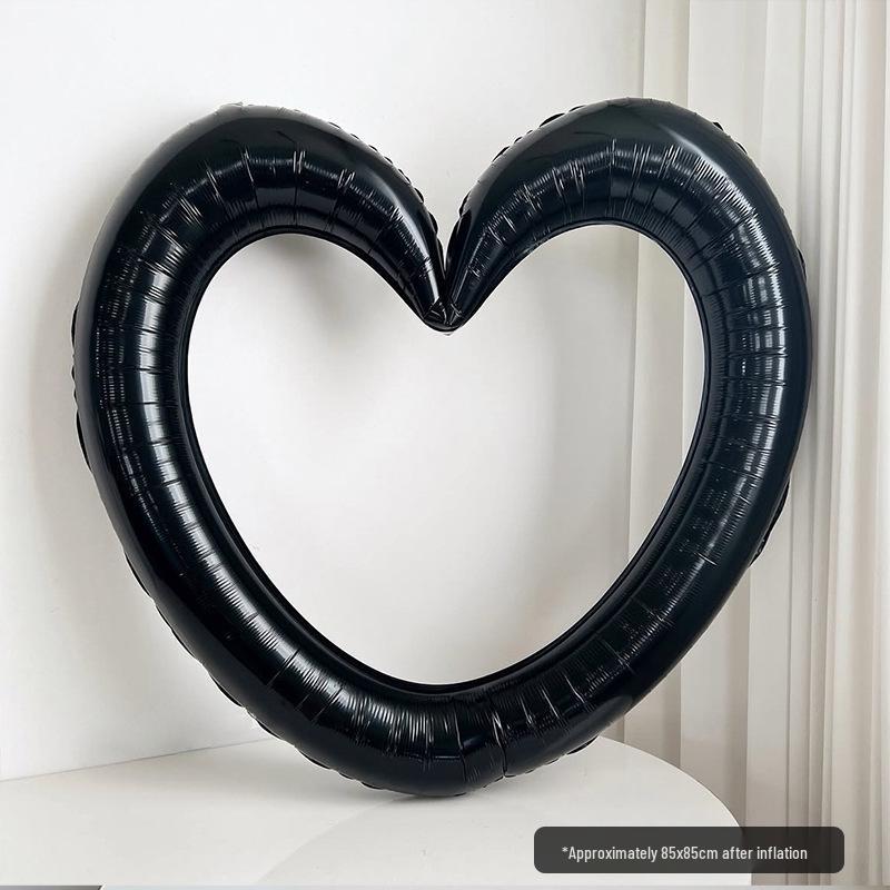 Big Heart Balloon Photo Frame for Kids' Party & Valentine's Day Decorations